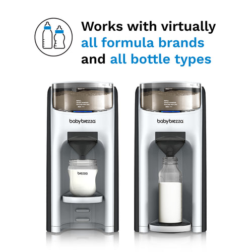 EN Baby Brezza Formula Pro Advanced works with all formula and bottles display - product thumbnail