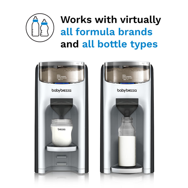 EN Baby Brezza Formula Pro Advanced works with all formula and bottles display - product thumbnail