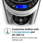 EN Baby Brezza Formula Pro Advanced control panel with temperature settings - product thumbnail