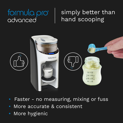 EN Baby Brezza Formula Pro Advanced compared to hand scooping - product thumbnail