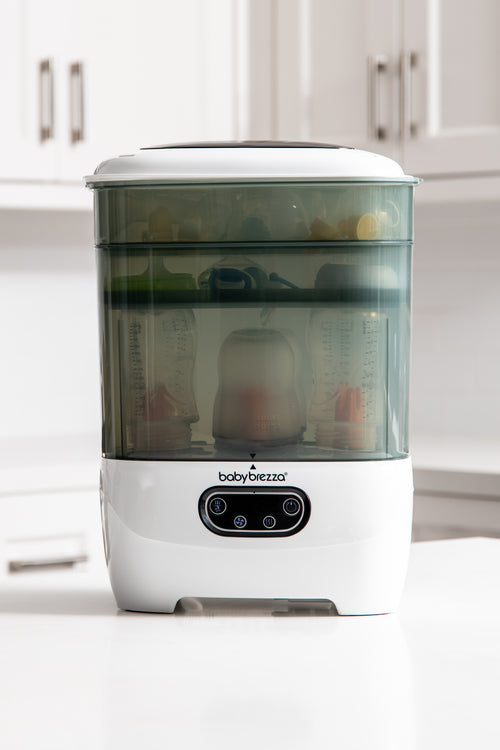Baby Brezza Sterilizer Dryer Advanced (White) on kitchen countertop - product thumbnail