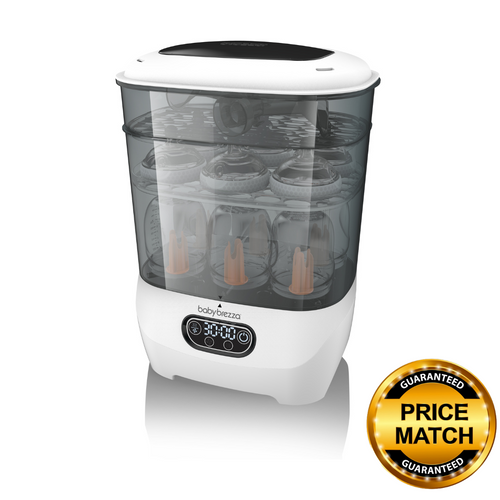 One Step™ Baby Bottle Sterilizer and Dryer Advanced - Electric steam sterilizer with HEPA Filter-White - product thumbnail