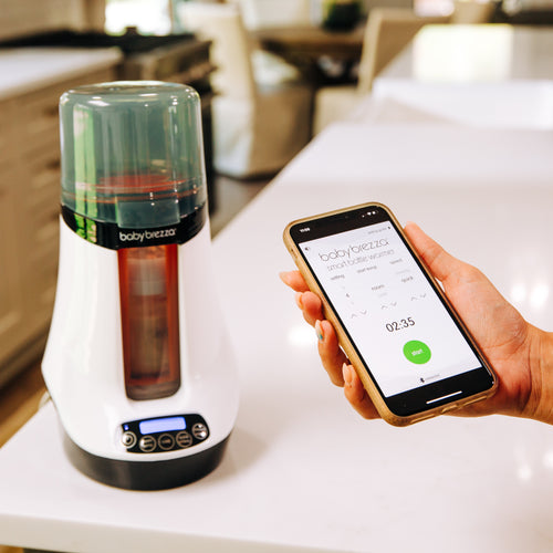 EN Smart and Safe Bottle warmer with mobile app display in kitchen - product thumbnail