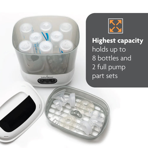 EN Baby Brezza Sterilizer Dryer with highest capacity for bottles and pump parts banner - product thumbnail
