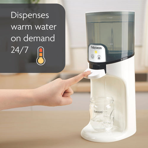 Baby Brezza Instant Water Warmer with banner showing instant dispensing function - product thumbnail