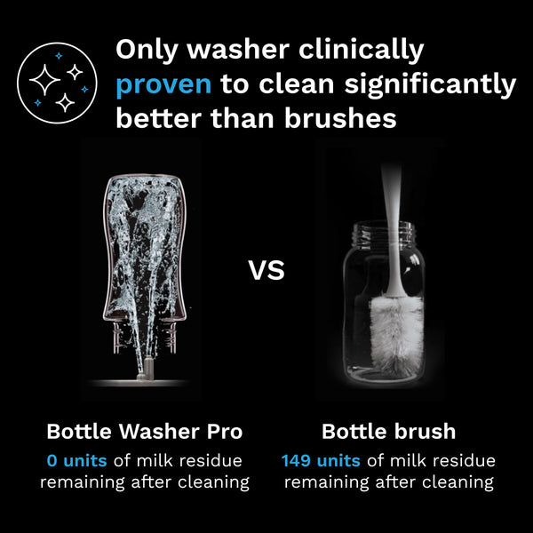 Baby Brezza Bottle Washer Pro compared to bottle brush cleaning - product thumbnail