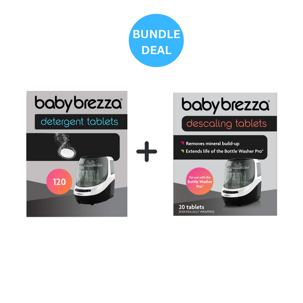 Bundle: Pack of Detergent + Descaling Tablets - Compatible with Baby Brezza Bottle Washer Pro Only - product thumbnail