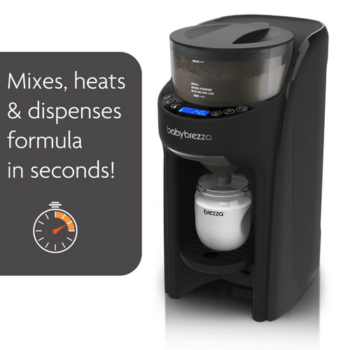 Formula Pro Advanced in Premium Black, side view with white background, showcasing key features like temperature control and fast formula mixing. - product thumbnail