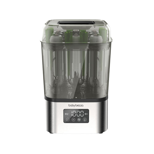 SuperQuick™ Baby Bottle Sterilizer and Dryer Stainless Steel - Sterilizes & Dries in just 10 Minutes - product thumbnail