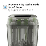 SuperQuick™ Baby Bottle Sterilizer and Dryer Stainless Steel - Sterilizes & Dries in just 10 Minutes - product thumbnail