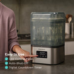 SuperQuick™ Baby Bottle Sterilizer and Dryer Stainless Steel - Sterilizes & Dries in just 10 Minutes - product thumbnail