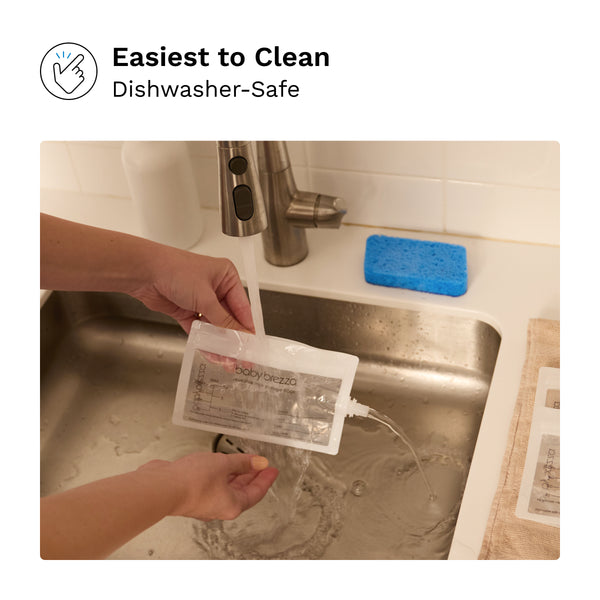 Reusable Breastmilk Storage Bags, 10 Pack, Includes Filling Funnel - product thumbnail
