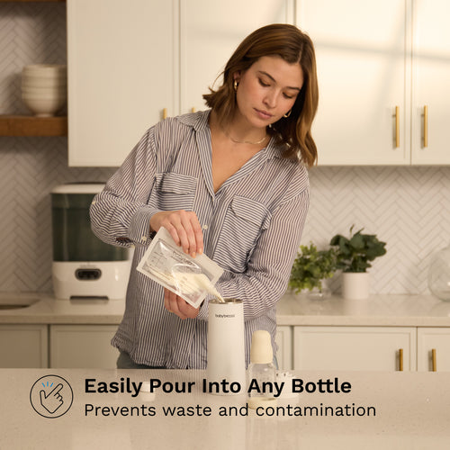 Reusable Breastmilk Storage Bags, 10 Pack, Includes Filling Funnel - product thumbnail