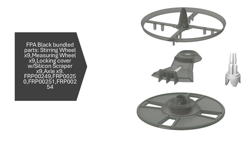 Stirring Wheel, Measuring Wheel, Axle, Locking cover with Silicon Scraper - Formula Pro Advanced wifi - product thumbnail
