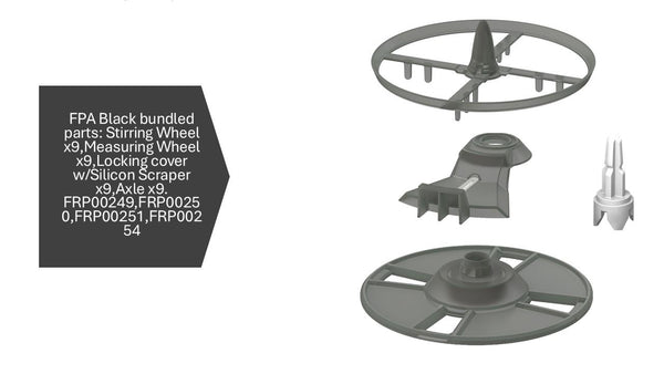 Stirring Wheel, Measuring Wheel, Axle, Locking cover with Silicon Scraper - Formula Pro Advanced wifi - product thumbnail