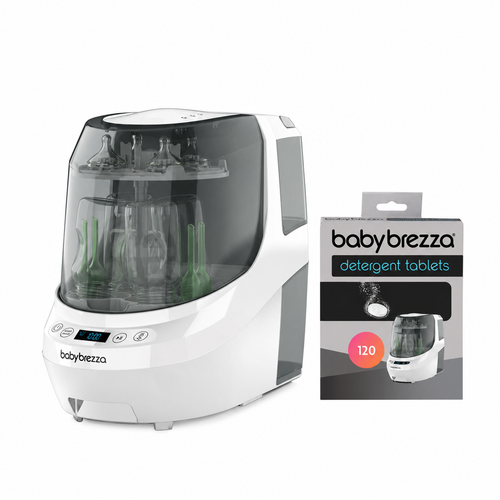 All White Baby Brezza Bottle Washer Pro with a 120-tablet detergent pack - product thumbnail