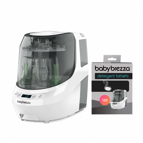 All White Baby Brezza Bottle Washer Pro with a 120-tablet detergent pack - product thumbnail
