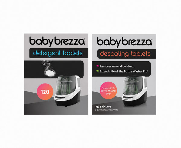 Bundle: Pack of Detergent + Descaling Tablets - Compatible with Baby Brezza Bottle Washer Pro Only - product thumbnail